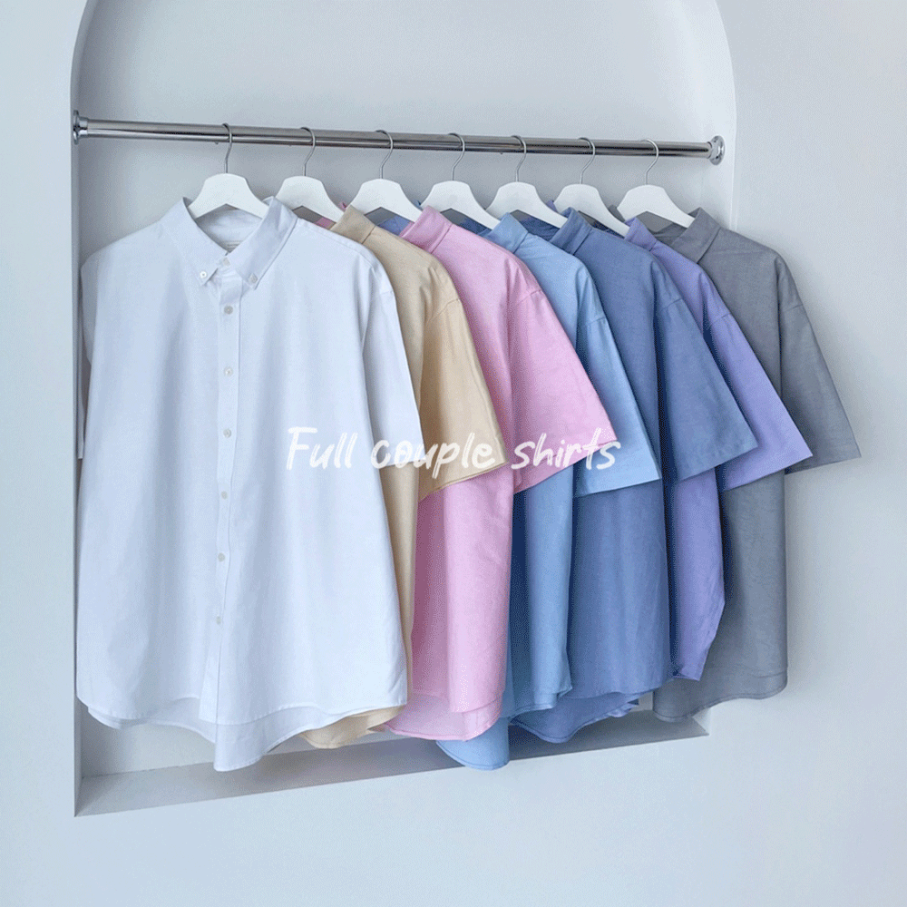 풀 커플 셔츠(7color)